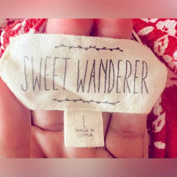 Burnt Orange with Cream colored flowers by Sweet Wanderer brand in size Lg… - Picture 3 of 3